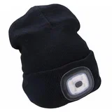 kapa sa čelovkom i usb punjenjem 300 mah, crna, vel. uni