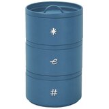 Evviva Set zložljive doze Vintage h23cm / 3 kos / modra / kovina, (5000267810) Cene