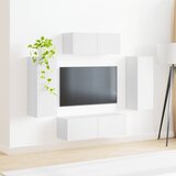 Set TV komoda 4 kom. Bijelo Konstruirano drvo | shoptok.hr