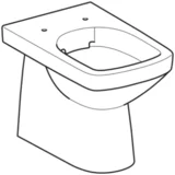 Geberit talna WC školjka brez roba Selnova Square 500.153.01.1 (brez WC deske)