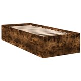  The Living Store Posteljni okvir dimljeni hrast 90x200 cm inženirski les - Posteljni Okvir, (21500887) | Shoptok.si