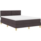  Krevet s opruga kutije Tamno smeđa 140 x 200 cm tkanina | shoptok.hr
