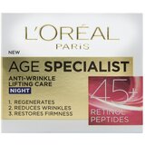 Loreal paris noćna nega protiv bora age specialist anti-wrinkle 45+ 50ml Cene