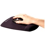 Fellowes "PlushTouch™" podloga za miško, polnjena s peno, s podporo za zapestje, črna | Shoptok.si