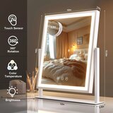 HASIPU LED kozmetično ogledalo z 10x povečavo | Shoptok.si