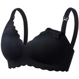 Momcozy nedrček za dojenje jelly strip seamless yn46 black Cene