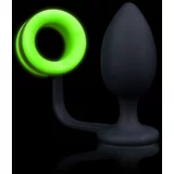 Ouch! Glow in the Dark Butt Plug with Cock Ring