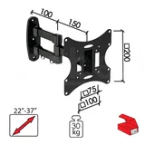 nosač za tv c 22"-37"/75x75/100x100/200x200/30kg