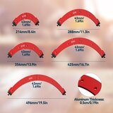 LUOLETY Set Šablon za Zaobljene Vogale R100–R300, Orodje za Lesno Obdelavo | Shoptok.si