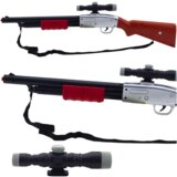  Puška za igru sa nišanom i zvučnim efektima 65cm - smeđa | shoptok.hr