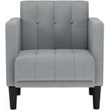 SOFA s naslonima za ruke svijetlo siva 53 cm tkanina | Eponuda.ba
