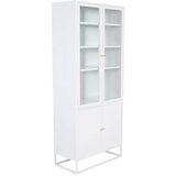 Venture Home vitrina Bakal 40,5 × 190 × 80 cm, bijela | shoptok.hr
