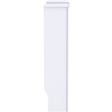  Pokrov za radijator konstruirano drvo bijeli 205 cm | shoptok.hr