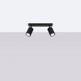 Nice Lamps Crna stropna svjetiljka 6,5x30 cm Gleam – | shoptok.hr