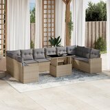  11-dijelni set vrtnih sofa od poliratana s jastucima bež | shoptok.hr