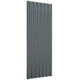 Krovni paneli 12 kom pocinčani čelik antracit 100x36 cm | shoptok.hr