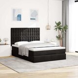  Otomanski krevet s madracima crni 140x190cm baršunasti | shoptok.hr