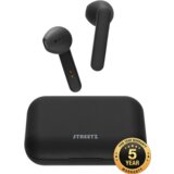 Streetz T110 true wireless stereo slušalke s polnilnim ohišjem, polu-in-ear, bt 5, mat črne, (21358146) | Shoptok.si