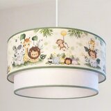  Brilagi-LED Dečiji luster na sajli BOBO 1xE27/10W/230V prečnik 40 cm krem./zel./džungla | Eponuda.com