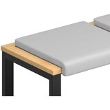  Jastučić za klupu 2 kom. Teksturirani baršun Svjetlosiva | shoptok.hr