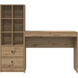 vidaXL Stol s pohranom Umjetni hrast Konstruirano drvo | shoptok.hr