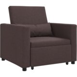  3-u-1 Sofa na razvlačenje tamnosmeđa tkanina | shoptok.hr