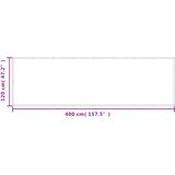 Balkonski zaslon boja pijeska 120x400 cm 100 % poliester Oxford | Eponuda.ba