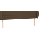 Maison Chic vzglavna omarica - nočna omarica - posteljna omarica z ušesi temno rjavo 203x23x78/88 cm blago, (21709394) Cene