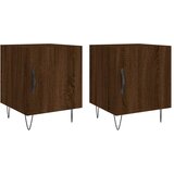  Noćni ormarići 2 kom boja smeđeg hrasta 40 x 40 x 50 cm drveni | shoptok.hr