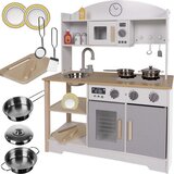  Dječja kuhinja - bijelo-smeđa L, s dodacima | shoptok.hr