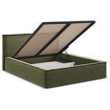 Makamii Zeleni tapecirani bračni krevet s prostorom za odlaganje s podnicom 180x200 cm Anani – | shoptok.hr