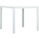  Stolić za kavu bijeli 78 x 78 x 74 cm HDPE s izgledom drva | shoptok.hr