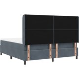 Box Spring Krevet s Madracem &amp LED Tamno Siva 180x200 cm Baršun | shoptok.hr
