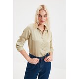 Trendyol Ženska košulja Basic bijela smeđa | krema | ePonuda.com