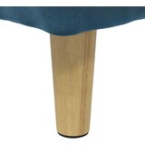  Otoman za pohranu s jastukom Plava 80 x 80 x 45 cm Baršun | shoptok.hr