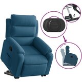  Naslonjač na podizanje plavi baršunasti | shoptok.hr