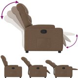  Naslanjač iz rjavega blaga | Shoptok.si