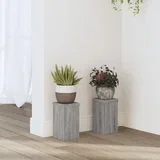 Stalci za biljke 2 kom boja hrasta 10x10x18cm konstruirano drvo