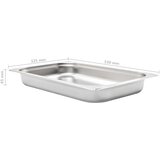  Posude Gastronorm 4 kom GN 1/1 65 mm od nehrđajućeg čelika | shoptok.hr