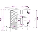  Kupaonski ormarić za sudoper HAARLEM Staro drvo | shoptok.hr