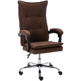 vidaXL Uredska stolica od tkanine smeđa Cijene