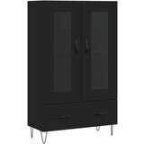Maison Chic Visoka omara - Komoda - Predalnik črna 69,5x31x115 cm inženirski les, (21718720) Cene