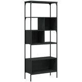 Maison Chic Knjižna omara - Knjižni regal 5-nadstropna črna 76x33x188,5 cm inženirski les, (21726236) | Shoptok.si