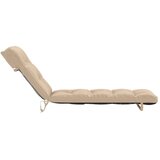  Jastučić za ležaljku VIANEN 100% poliester Krem 200 x 60 x 8 cm - Krem 200 x 60 x 8 cm | shoptok.hr
