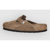 Birkenstock Boston Soft Footbed Suede Leather Sandali dark tea tonal fb | Shoptok.si