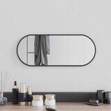 Zidno ogledalo crna 50x20 cm ovalno | Shoptok.si