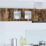  Zidni stakleni ormarić PORTO Dimljeni hrast 80 x 31 x 40 cm | Eponuda.ba