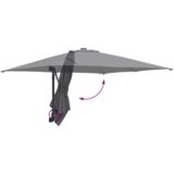 vidaXL Vrtni dežnik Antracit 248.5 x 247.5 x 160 cm blago | Shoptok.si