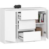 AKORD Komoda, 2 Vrata In 3 Predali, Bela, (5000332099) | Shoptok.si