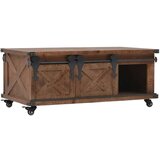  Stolić za kavu od masivne jelovine 91 x 51 x 38 cm smeđi | shoptok.hr